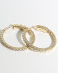 CZ Diamond Hoop Dupe