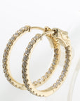 CZ Diamond Hoop Dupe